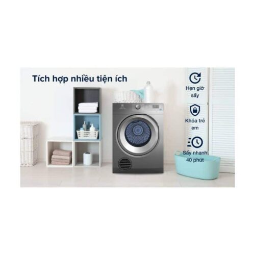 Máy sấy thông hơi Electrolux EDS854N3SB 4 tiện ích của máy sấy thông hơi Electrolux EDS854N3SB