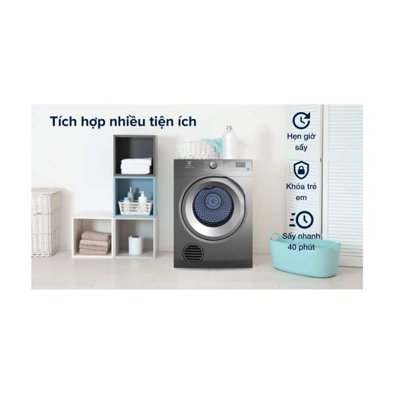 tiện ích của máy sấy thông hơi Electrolux EDS854N3SB tiện ích của máy sấy thông hơi Electrolux EDS854N3SB
