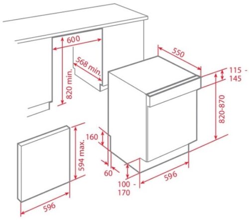 Máy rửa chén TEKA DW9 55 S 3 teka dw9 55 s 1