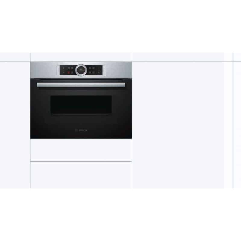 Thiết kế lò nướng kết hợp vi sóng Bosch CMG633BS1 Thiết kế lò nướng kết hợp vi sóng Bosch CMG633BS1