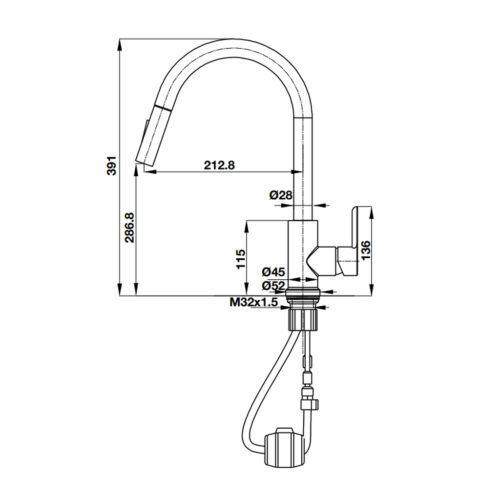 Vòi bếp Häfele HT21-CH1P287 3 voi bep hafele ht21 ch1p287 1