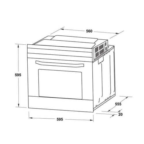 Lò nướng HAFELE HO-2K65A 538.61.431 3 2k65a 538 61 431