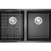Chậu rửa bát Konox Granite Sink Veloci 760D – Black 2 chau rua bat konox granite sink veloci 760d black