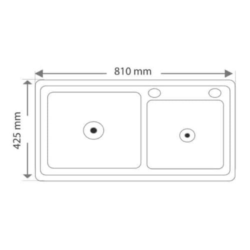 Chậu Rửa Lorca TA 294V 3 Kích thước của Chậu Rửa Lorca TA 294V