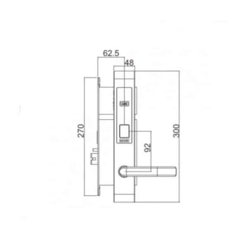 Khóa điện tử thông minh Giovani GSL-159C132 3 Kích thước của Khóa điện tử thông minh Giovani GSL-159C132