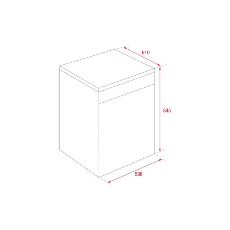Kích thước của Máy rửa bát độc lập Teka LP8 650 SS TTH Kích thước của Máy rửa bát độc lập Teka LP8 650 SS TTH