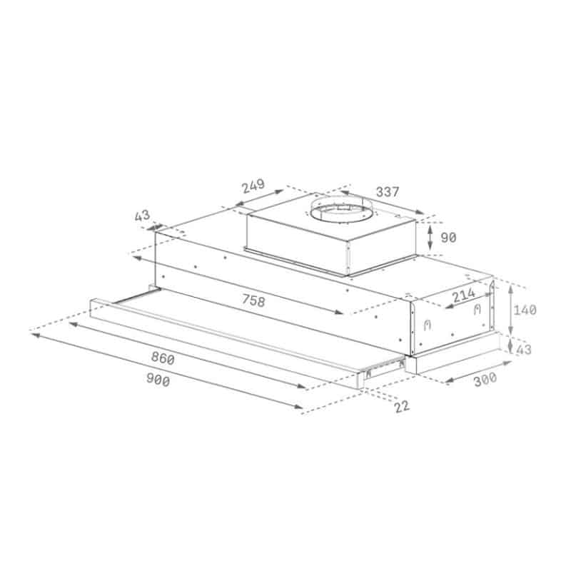 Lắp đặt Máy hút mùi pull out Teka CNL 9610 Lắp đặt Máy hút mùi pull out Teka CNL 9610