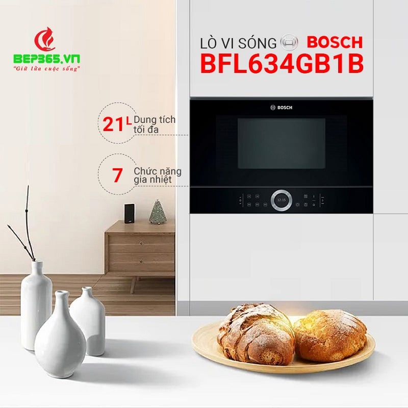 Lò vi sóng Bosch BFL634GB1B Lò vi sóng Bosch BFL634GB1B