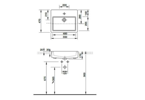 Chậu rửa lavabo Hafele Duravit 588.45.026 2 hafele duravit 588 45 026 1