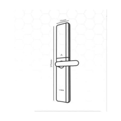 Khóa cửa điện tử Bosch ID80 EU 3 Kích thước của Khóa cửa điện tử Bosch ID80 EU