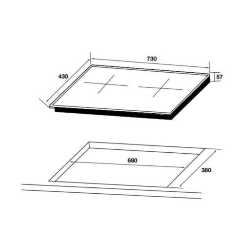 Bếp điện từ đôi Hafele HC-I2712A 536.61.716 4 Bếp điện từ đôi Hafele HC-I2712A 536.61.716