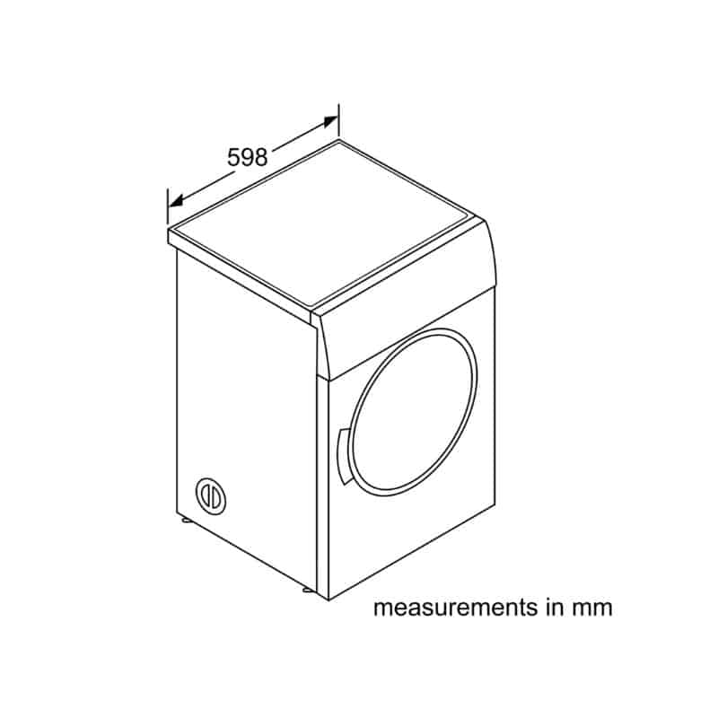 Kích thước Bosch WTA74101SG Kích thước Bosch WTA74101SG