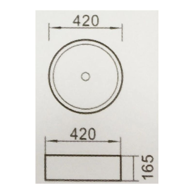Kích thước chậu rửa Govren LAD-011 Kích thước chậu rửa Govren LAD-011