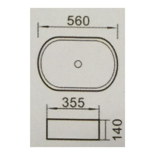 Chậu rửa Govren LAD-016 3 Kích thước chậu rửa Govren LAD-016