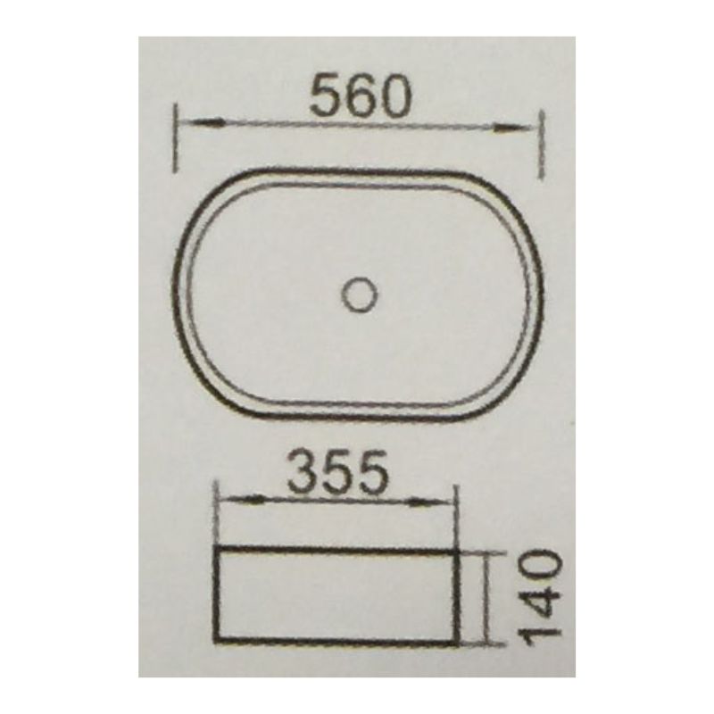 Kích thước chậu rửa Govren LAD-016 Kích thước chậu rửa Govren LAD-016