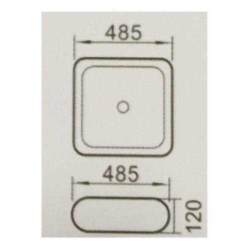Chậu rửa Govren LAD-024 3 Kích thước chậu rửa Govren LAD-024