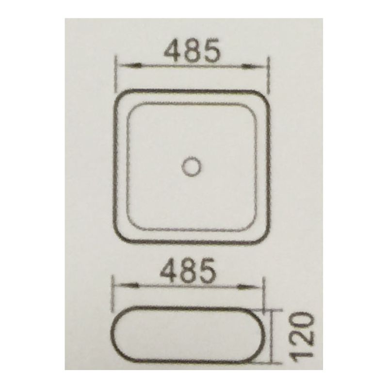 Kích thước chậu rửa Govren LAD-024 Kích thước chậu rửa Govren LAD-024