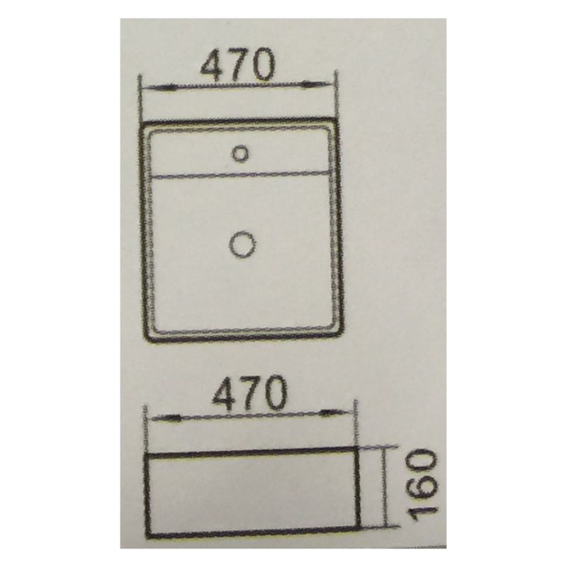 Kích thước chậu rửa Govren LAD-025 Kích thước chậu rửa Govren LAD-025