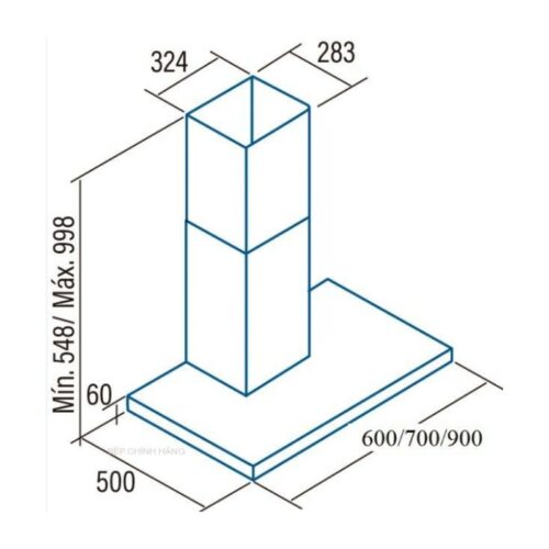 HÚT MÙI CATA LEGEND 700 3 Kích thước hút mùi CATA LEGEND 700