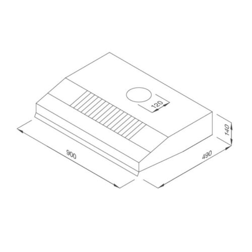 Máy hút mùi cổ điển Malloca H 342-900 3 Kích thước máy hút mùi cổ điển Malloca H 342-900