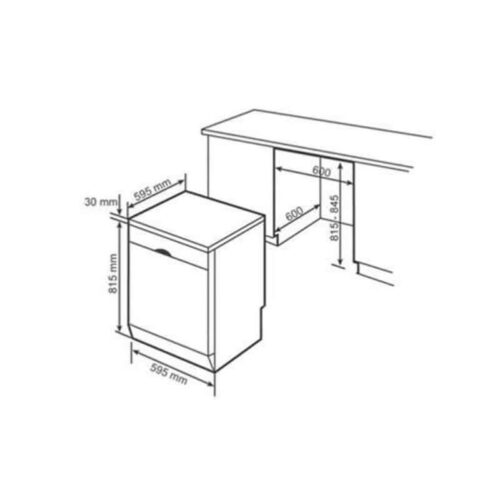 Máy rửa bát Beko BDFN26430X 7 Kích thước Máy rửa bát Beko BDFN26430X