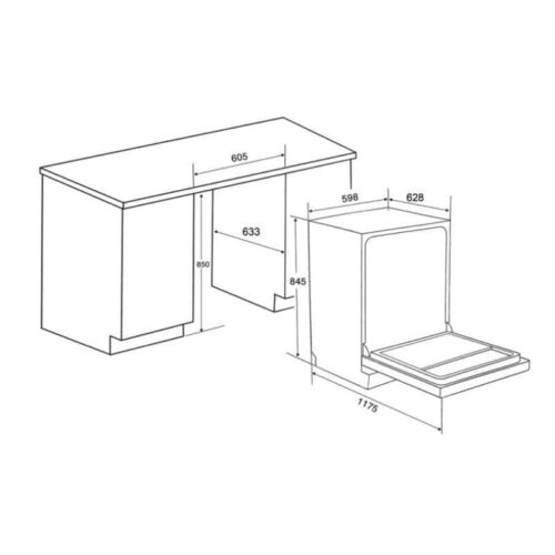 Máy rửa bát Spelier SP 15 DW-B/HA 5 Lắp đặt Máy rửa bát Spelier SP 15 DW-B/HA