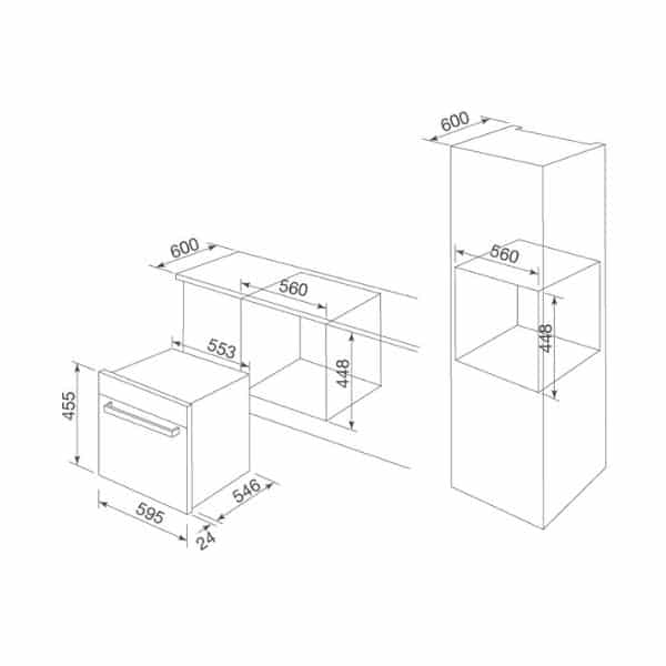 Kích thước của Lò Vi Sóng Malloca MW-40CP Kích thước của Lò Vi Sóng Malloca MW-40CP