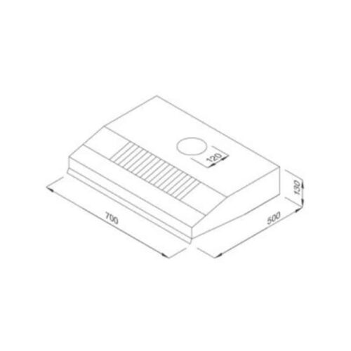 Máy hút mùi Hafele Nagold NC-H7011BB 538.80.084 3 kích thước của máy hút mùi Hafele Nagold NC-H7011BB 538.80.084