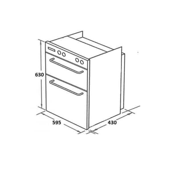 Kích thước của Máy sấy chén Malloca ZLD 90H Kích thước của Máy sấy chén Malloca ZLD 90H