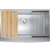 Chậu rửa bát Konox Workstation - Apron Sink KN8051AS Curve 2 chau rua bat konox workstation apron sink kn8051as curve
