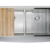 Chậu rửa bát Konox Workstation - Apron Sink KN8751DA Curve 2 chau rua bat konox workstation apron sink kn8751da curve