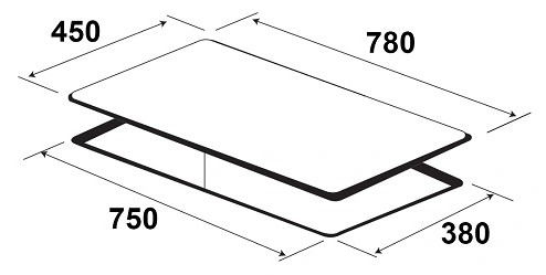 kaff-kf-ig3001ih-1 Kích thước Bếp 2 từ, 1 hồng ngoại KAFF KF-IG3001IH