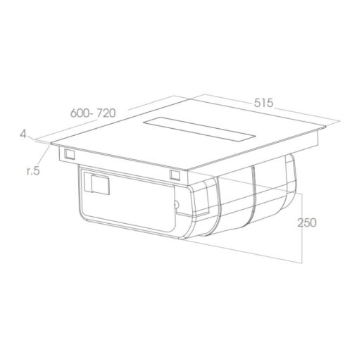 Bếp từ kết hợp máy hút mùi Elica NIKOLATESLA FIT BL/A/72 PRF0167054 4 Kích thước bếp từ kết hợp máy hút mùi Elica NIKOLATESLA FIT BL/A/72 PRF0167054