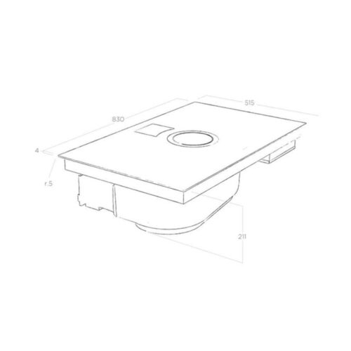 Bếp từ kết hợp máy hút mùi Elica NIKOLATESLA SWITCH BL/F/80 PRF0146210 4 Kích thước bếp từ kết hợp máy hút mùi Elica NIKOLATESLA SWITCH BL/F/80 PRF0146210