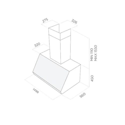 Máy hút mùi Elica PRO EUROPA IX/A/150 3 Máy hút mùi Elica PRO EUROPA IX/A/150