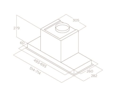 Máy hút mùi Elica HIDDEN 2.0@ IX/A/72 7 may hut mui elica hidden 2 0 ix a 72 5