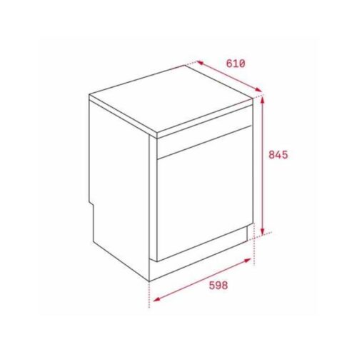 Máy rửa chén TEKA LP9 840 3 Kích thước máy rửa chén TEKA LP9 840