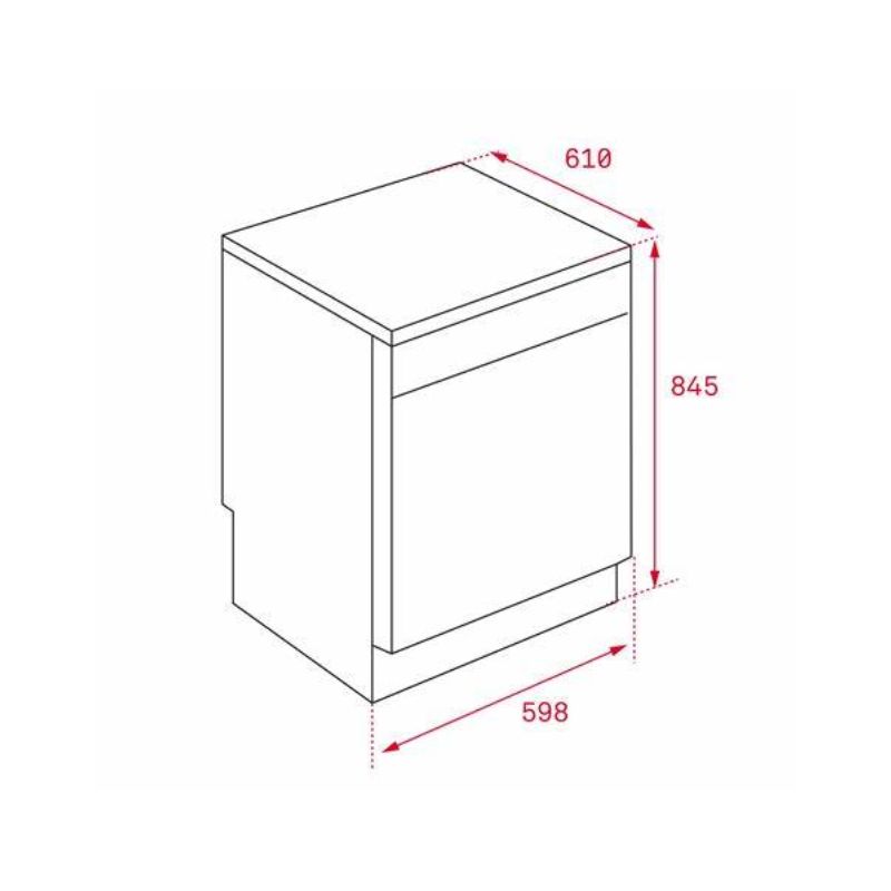 Kích thước máy rửa chén TEKA LP9 840 Kích thước máy rửa chén TEKA LP9 840