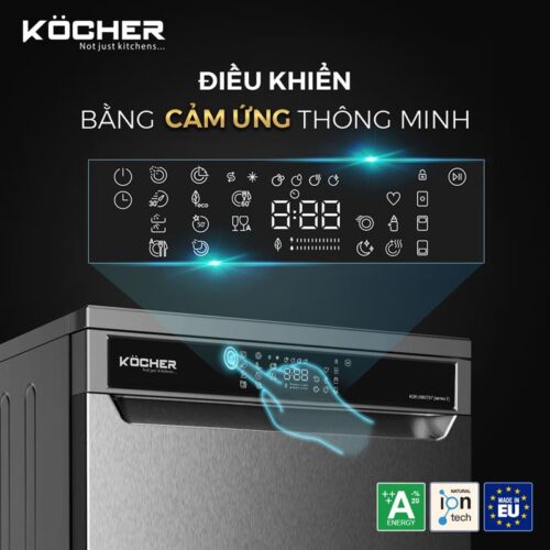 Máy rửa bát Kocher KDEU-8855S7 4 Điều khiển Máy rửa bát Kocher KDEU-8855S7
