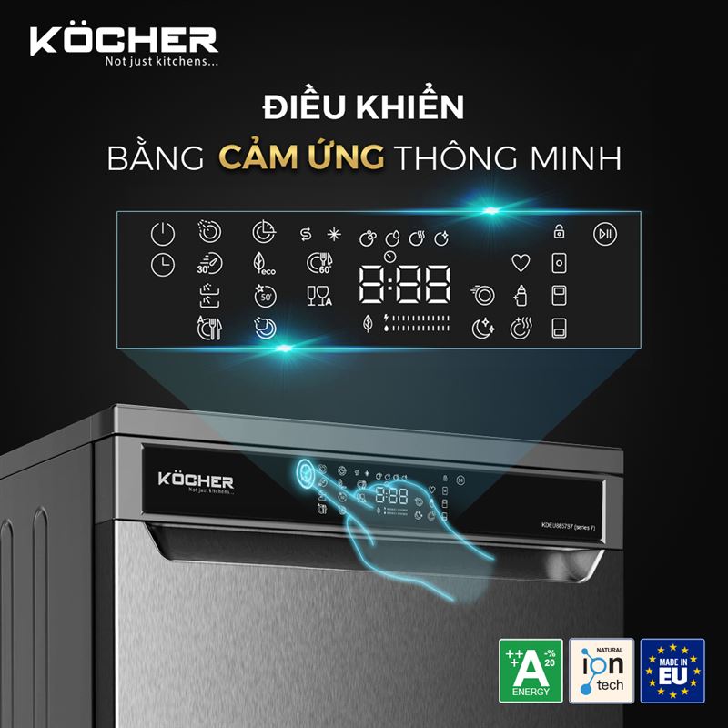 kocher-kdeu-8855s7-2 Điều khiển Máy rửa bát Kocher KDEU-8855S7