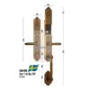 Khóa cửa đại sảnh - biệt thự Demax SL888 GB Brass App Wifi 2 sl888 gb brass app wifi