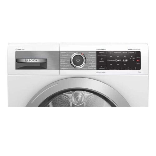 Máy sấy quần áo Bosch WTX87E40 Serie 8 4 Bảng điều khiển máy sấy quần áo Bosch WTX87E40