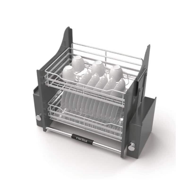 Ảnh Giá bát nâng hạ kèm ống đựng đũa Hafele 504.76.142 Ảnh Giá bát nâng hạ kèm ống đựng đũa Hafele 504.76.142