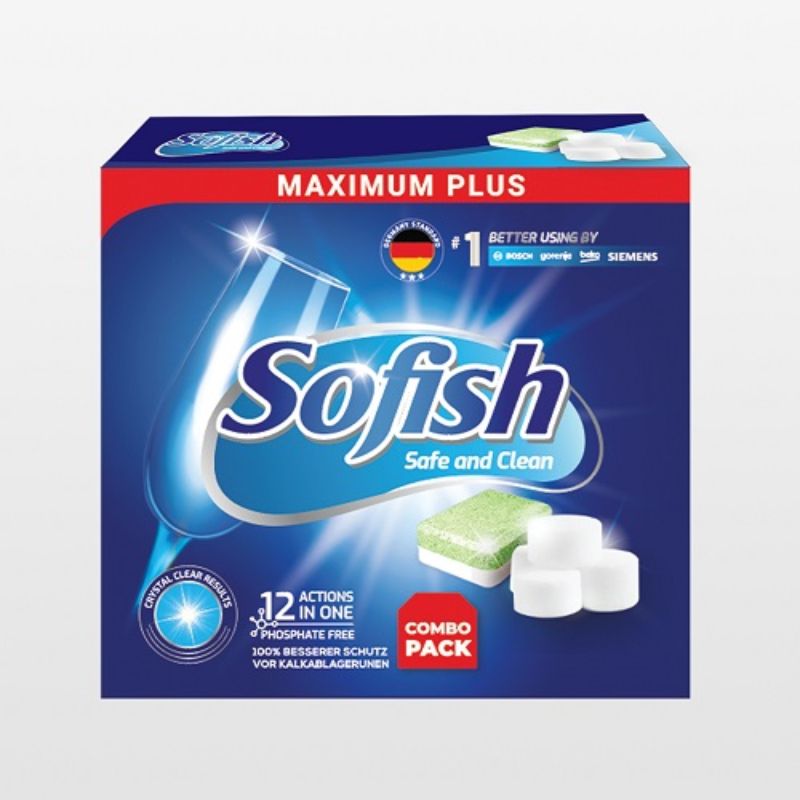 Combo muối + viên rửa Sofish maximum plus Combo muối + viên rửa Sofish maximum plus