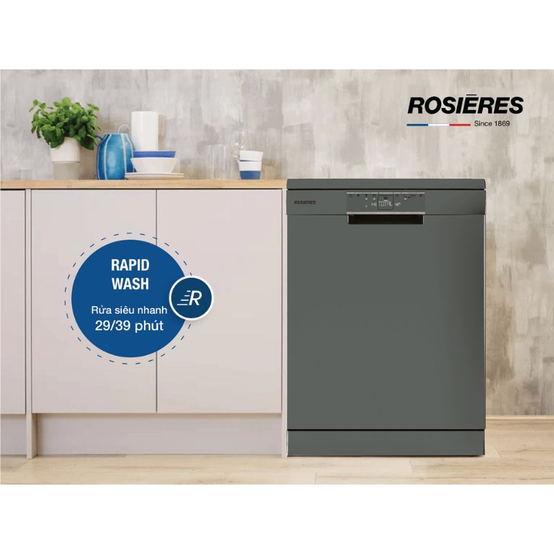 Công nghệ Máy rửa bát Rosieres RDPN4S603PX-04 Công nghệ Máy rửa bát Rosieres RDPN4S603PX-04