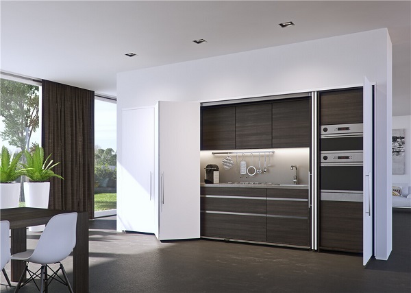 408-31-011 Cửa trượt xếp bằng gỗ Hafele 408.31.011