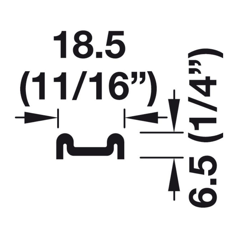415-11-605 Ray đôi dẫn trượt dưới Hafele 415.11.605