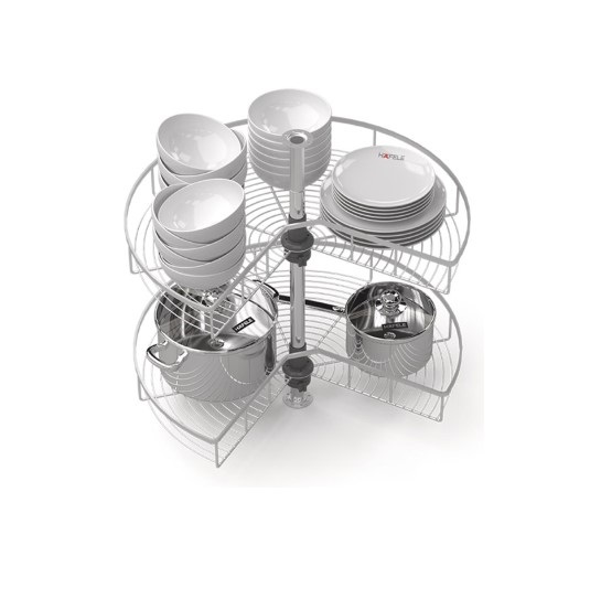 Bộ rổ góc xoay 270 độ Hafele Mezzo 548.37.011 Bộ rổ góc xoay 270 độ Hafele Mezzo 548.37.011