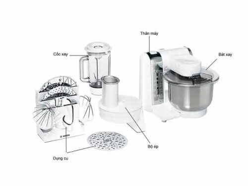 Máy chế biến thực phẩm đa năng Bosch MUM48CR1 3 may che bien thuc pham da nang bosch mum48cr1 2