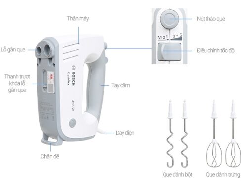 Máy trộn và máy đánh trứng Bosch MFQ36400 6 may tron va danh trung bosch mfq36400 1